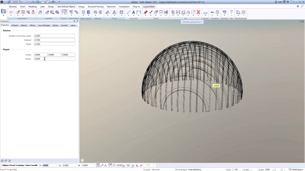 Allplan Visual Scripting - automazione dei flussi di lavoro