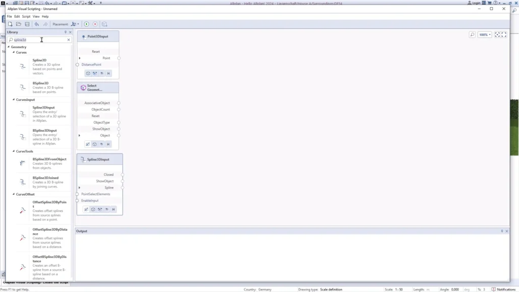 Allplan Visual Scripting - automazione dei flussi di lavoro
