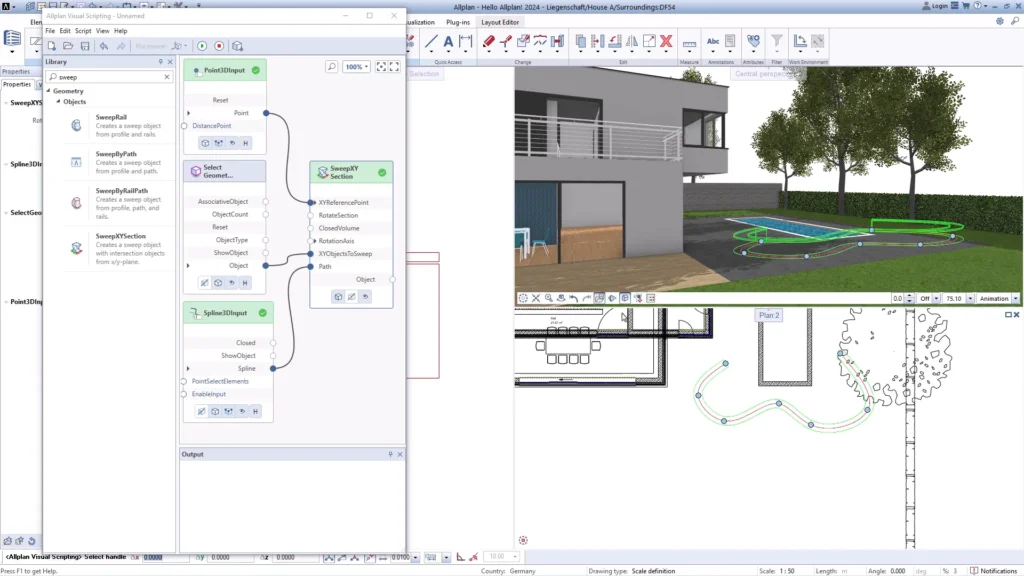 Allplan Visual Scripting - automazione dei flussi di lavoro