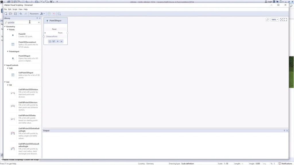 Allplan Visual Scripting - automazione dei flussi di lavoro