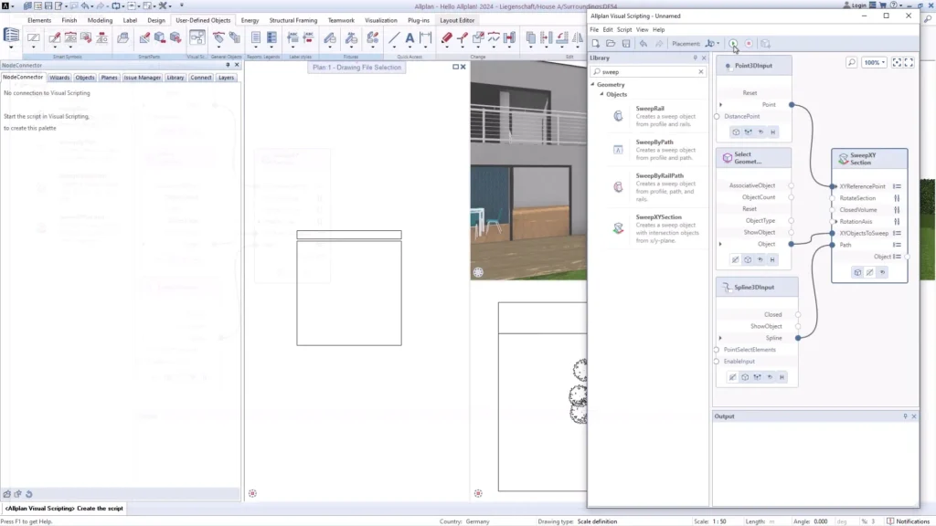 Allplan Visual Scripting - automazione dei flussi di lavoro