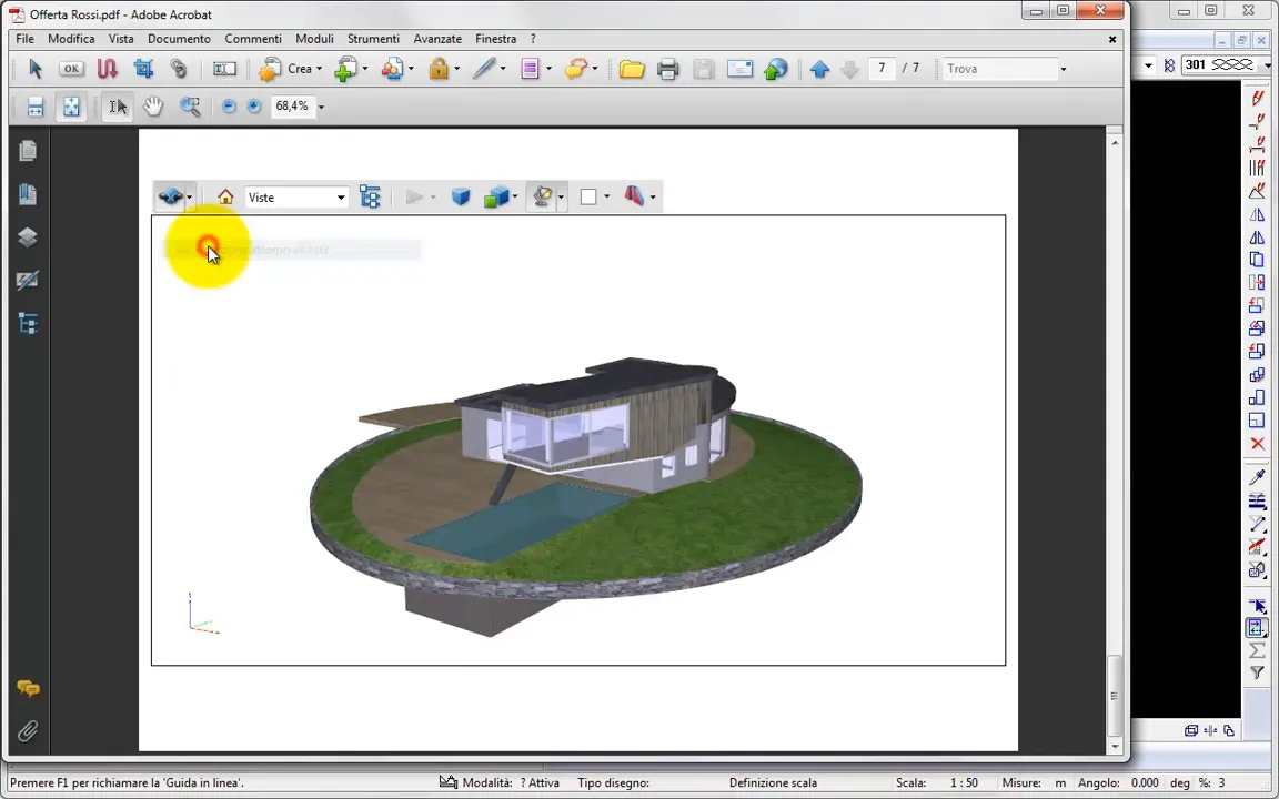 Pdf con Allplan - strumenti di navigazione nel modello 3d