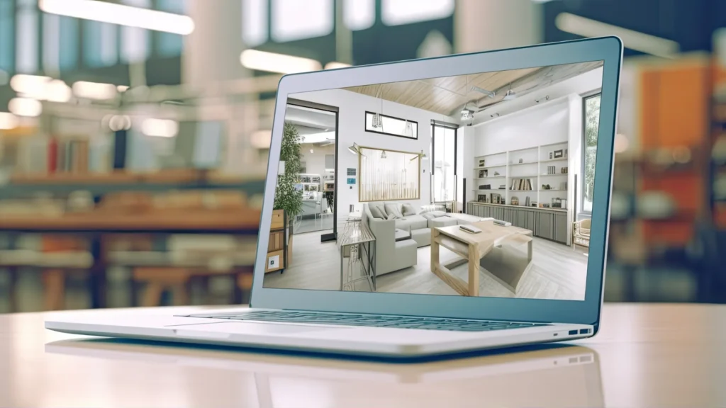 Progettazione 3D - computer portatile con software 3D