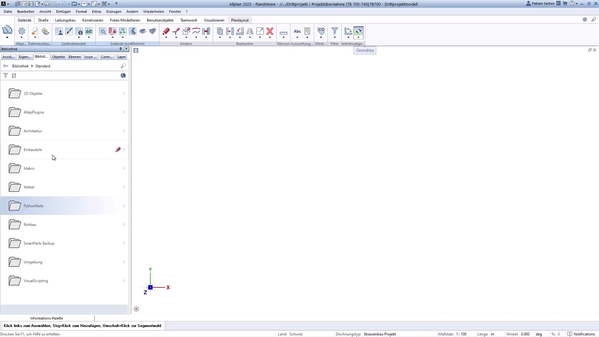 Componente Parametrico in Allplan - utilizzo di template