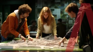 Come gestire le varianti di progetto con Allplan - 3 progettisti che discutono un progetto