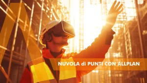 Dalle nuvole di punti al modello 3D - architetto con visore 3D