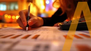 Gestire i costi di progetto con Allplan - ragazza mentre calcola i costi