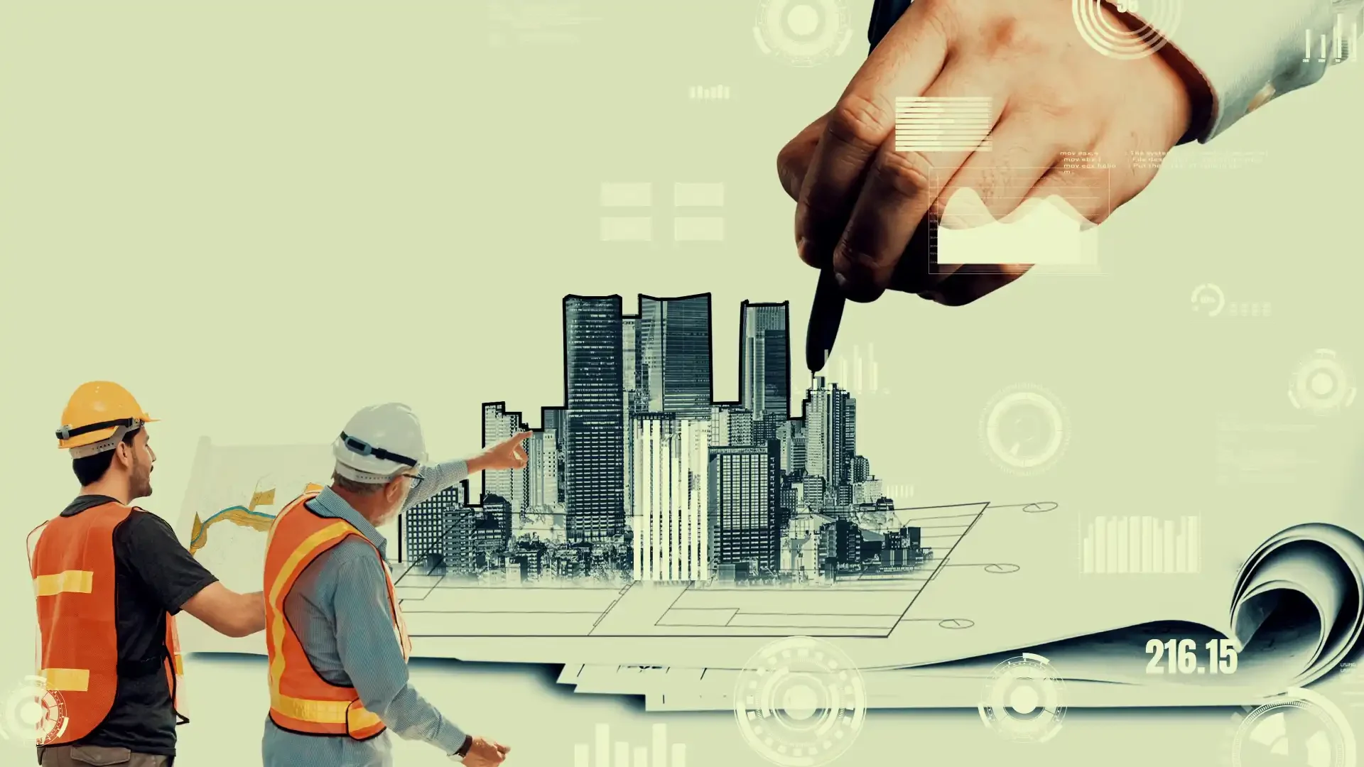 Il futuro del BIM - immagine concettuale due ingegneri sul cantiere