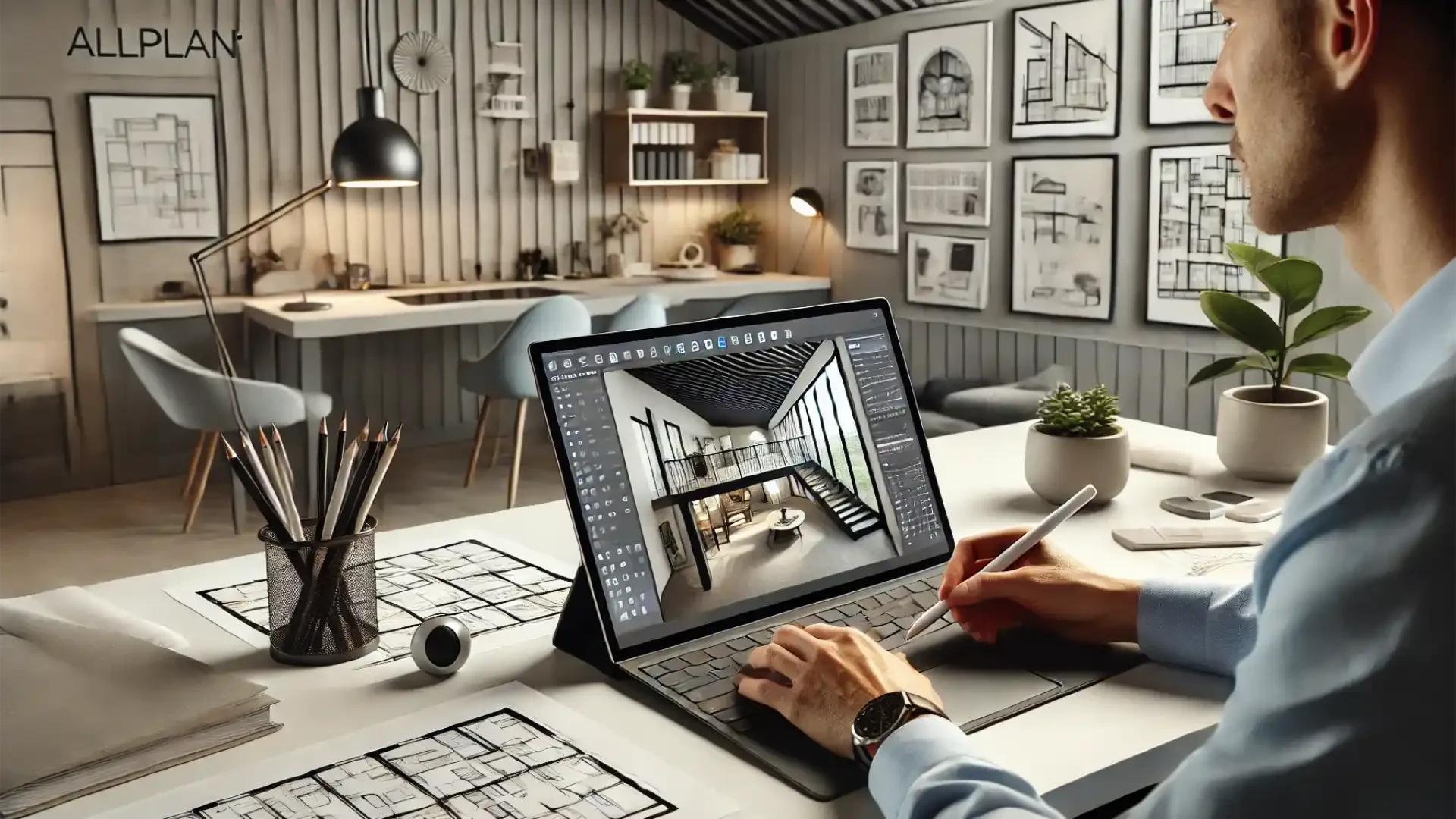Progettare interni con Allplan - architetto che progetta