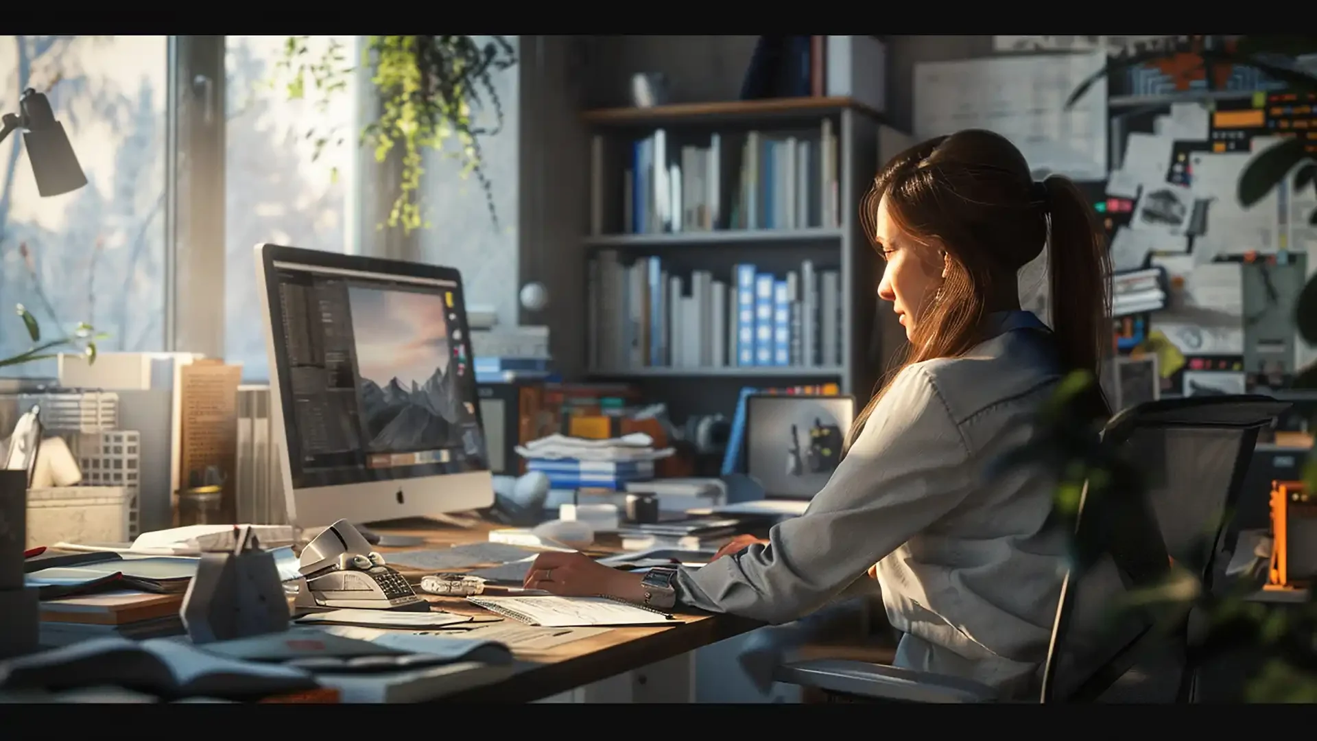 Automatizzare le operazioni ripetitive con gli script di Allplan - ragazza al computer