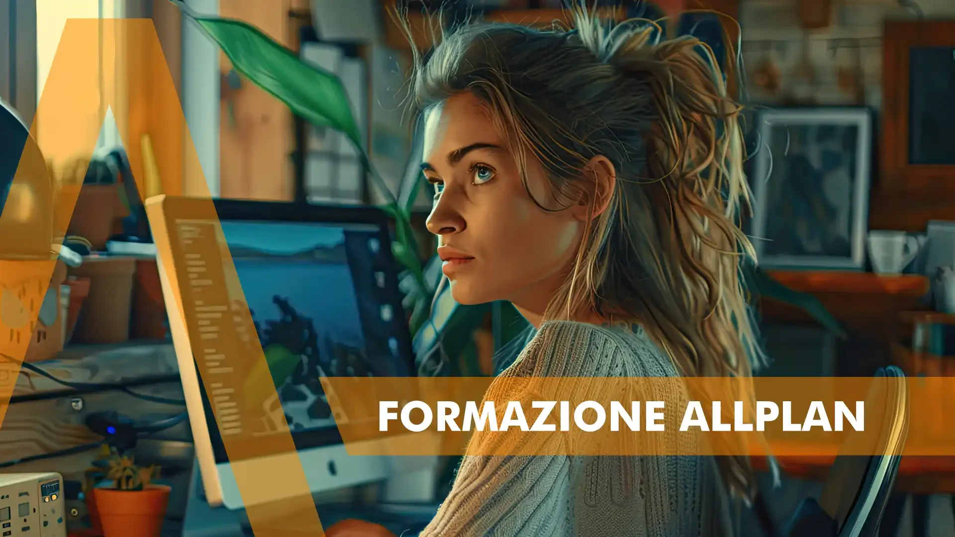 Come ottenere il massimo dai corsi di formazione Allplan - ragazza che studia al computer