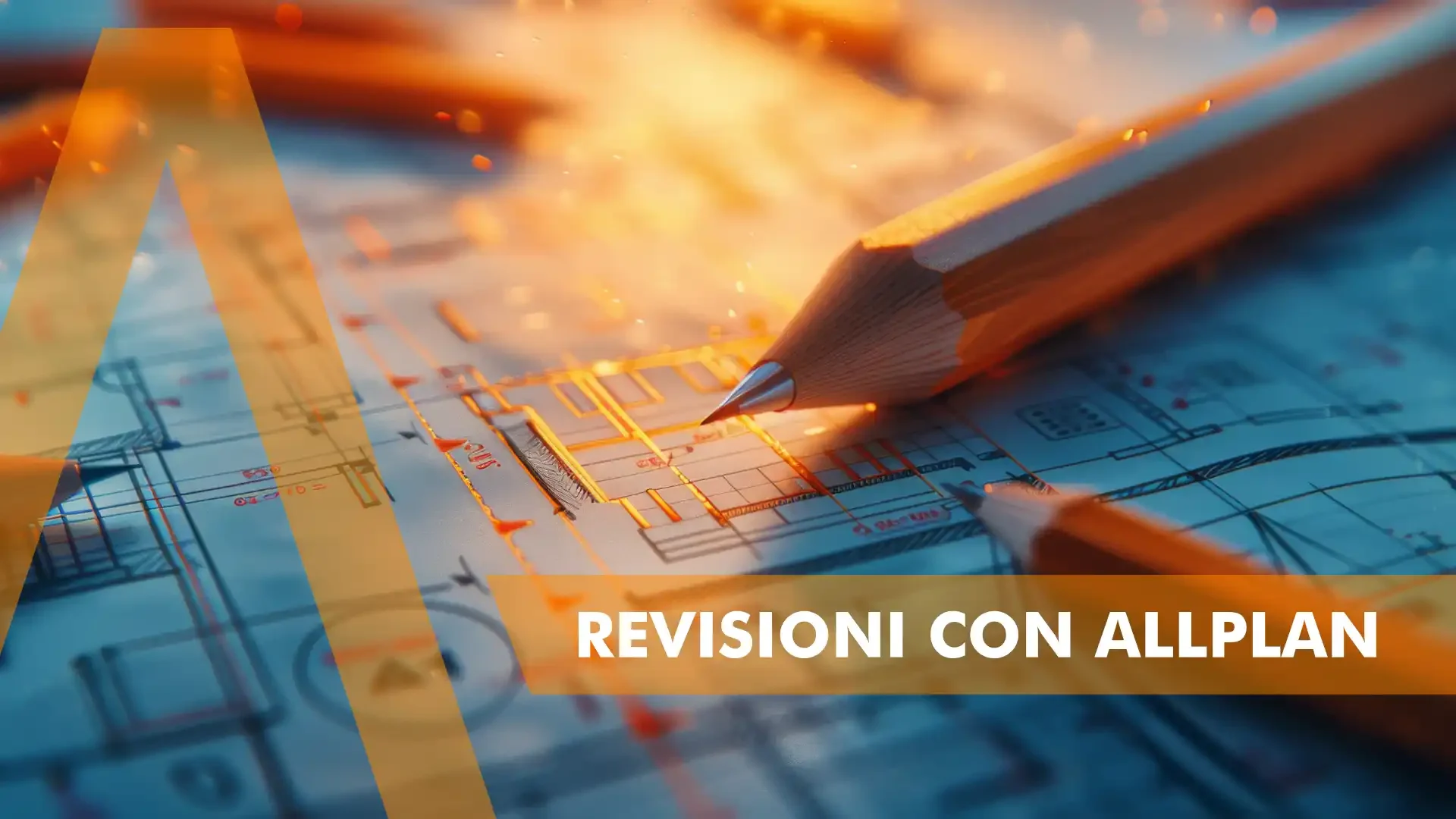 Gestire le revisioni di progetto con Allplan - penne sopra un disegno