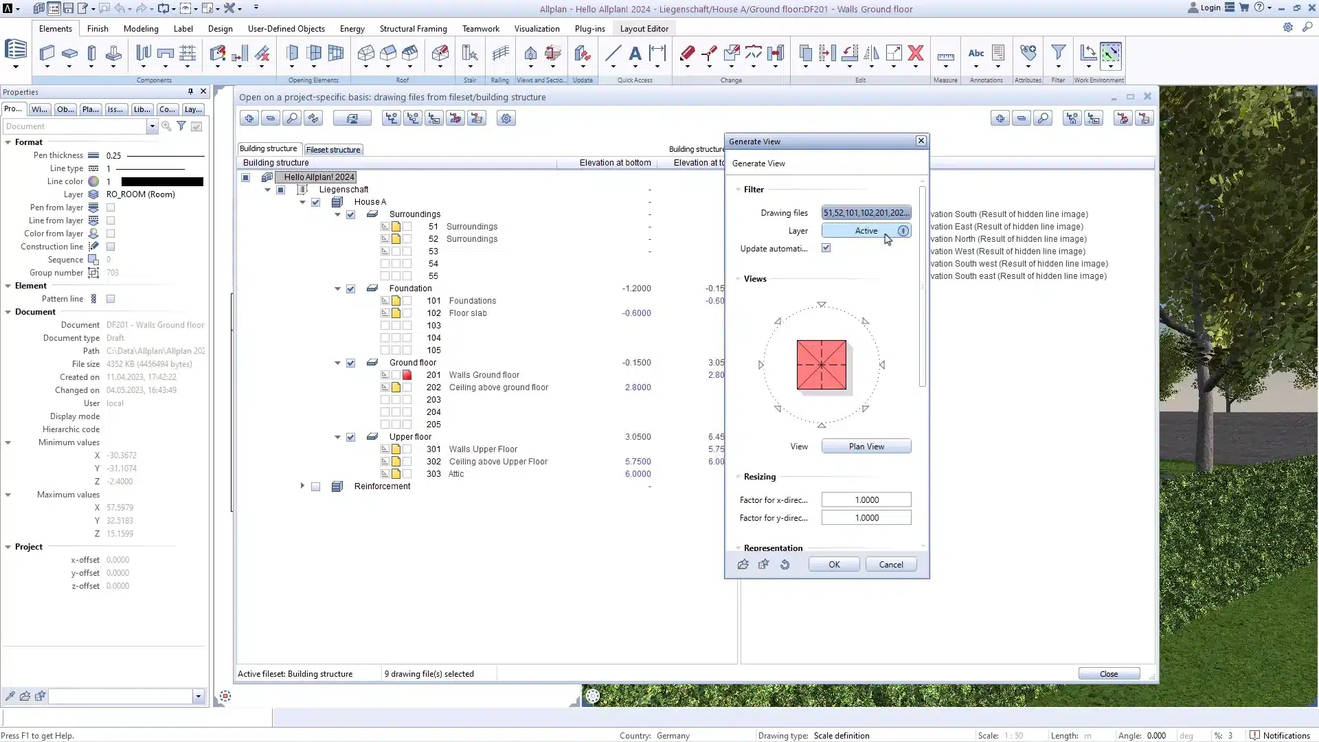Struttura opera in Allplan
