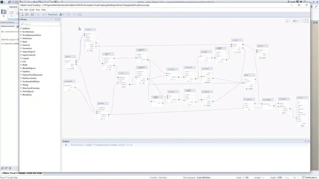 Allplan Visual Scripting - costruzione di ponti e strutture complesse
