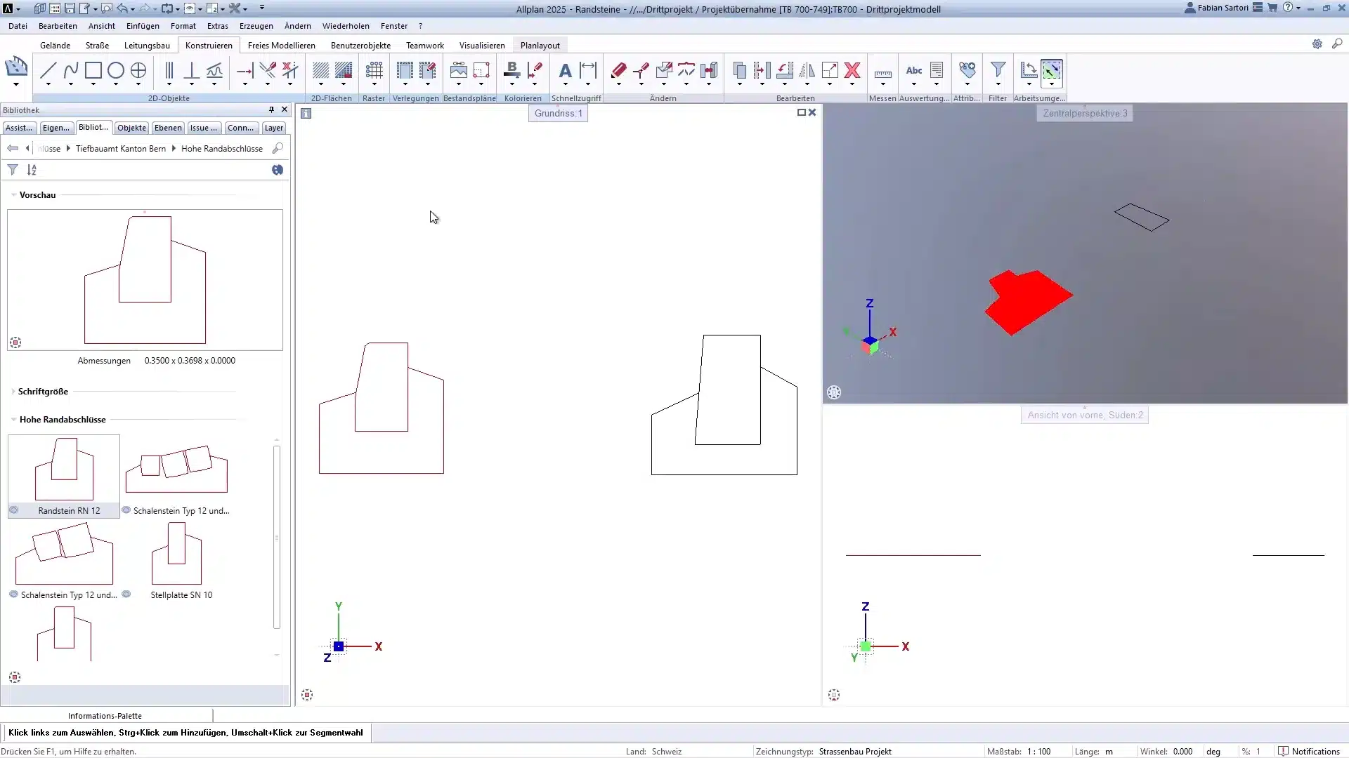 Componente Parametrico in Allplan 6 Componente Parametrico in Allplan - creazione di superfici 3d