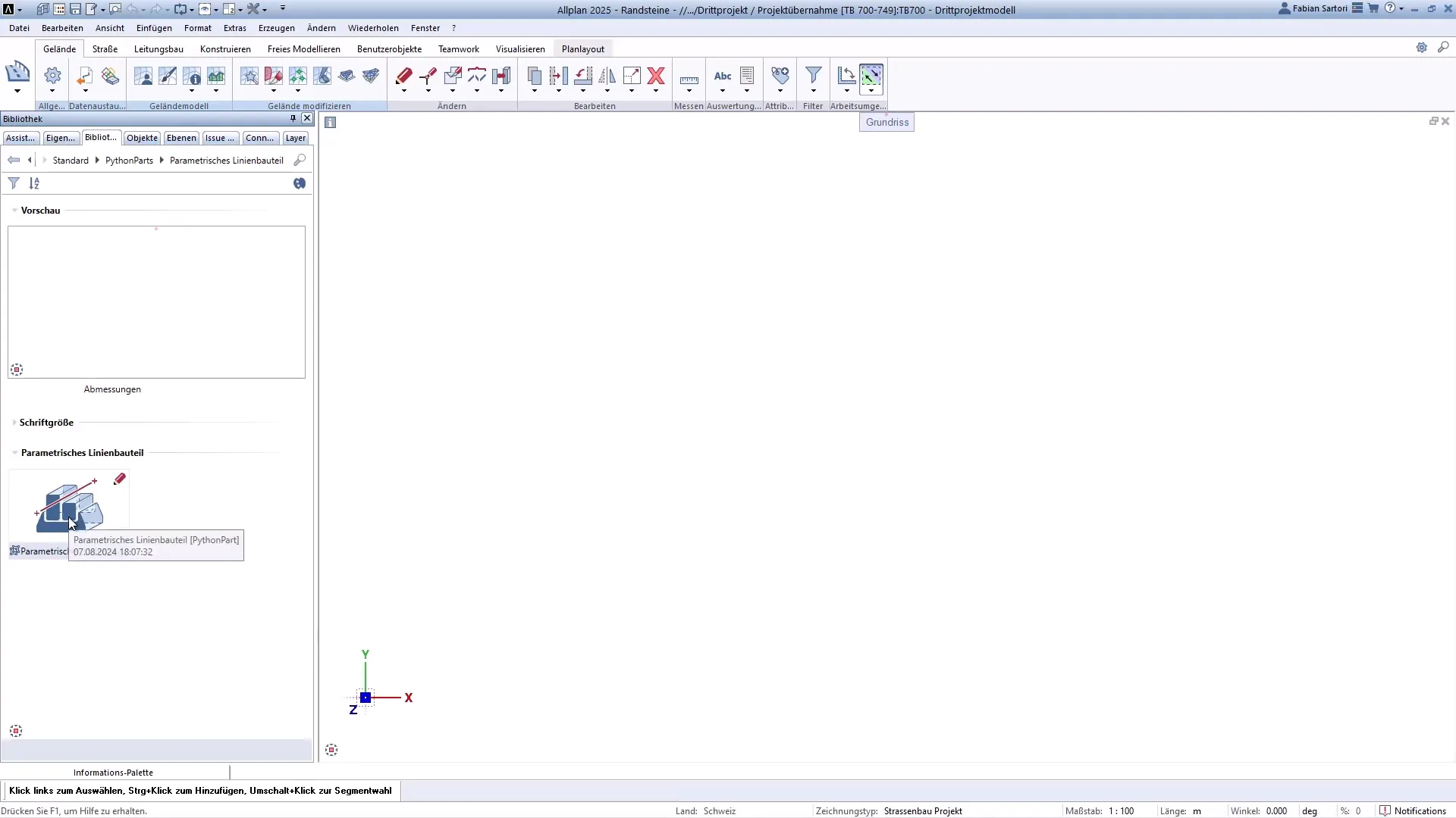 Componente Parametrico in Allplan 3 Componente Parametrico in Allplan - gestione degli attributi