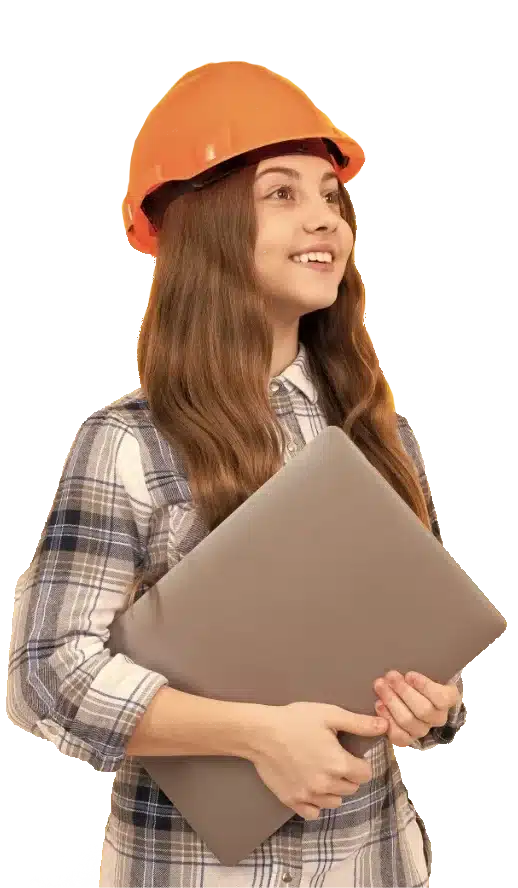 Dalla progettazione alla realizzazione - architetto con portatile da sotto il braccio