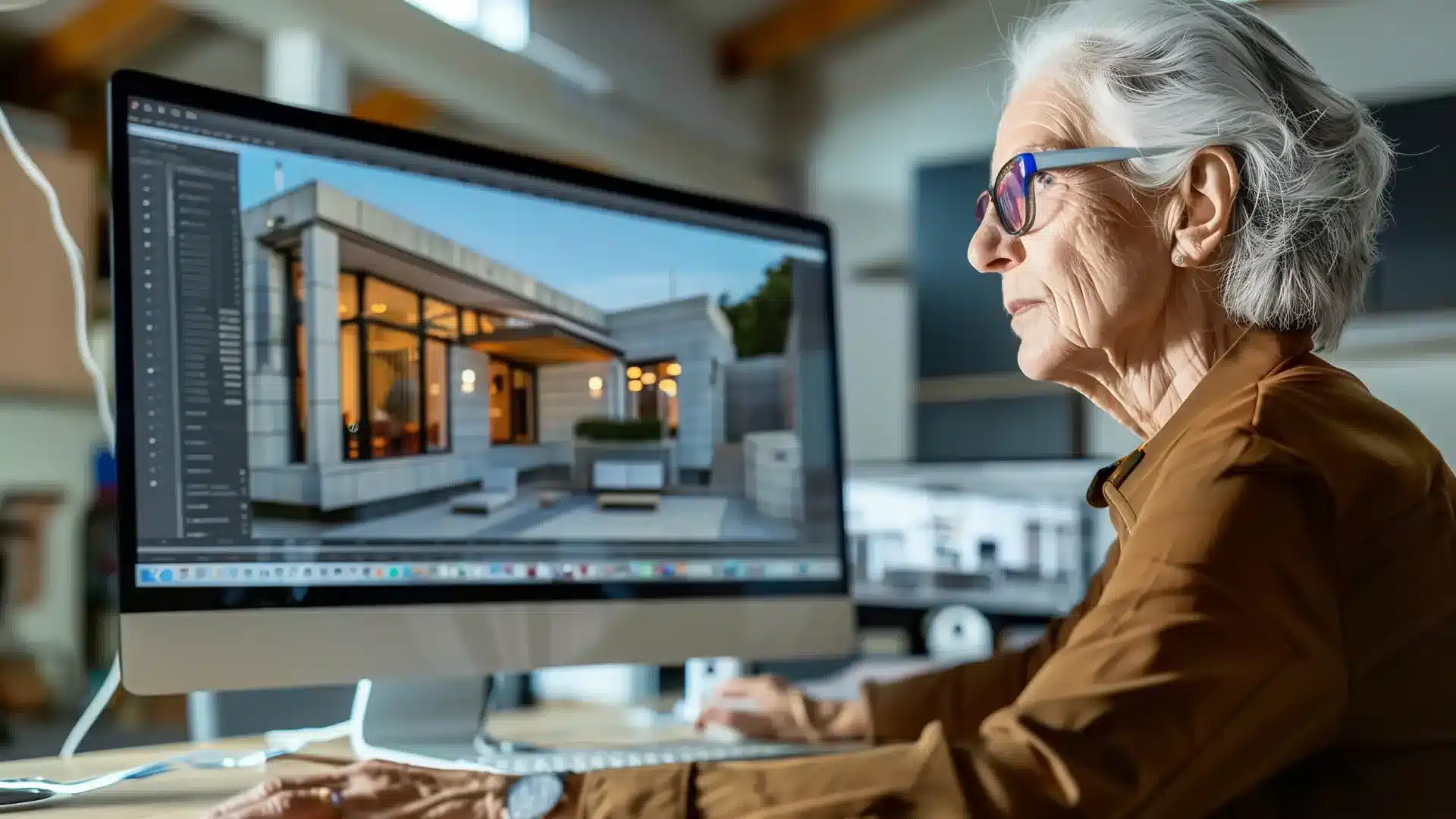 Le migliori estensioni e plugin per Allplan - donna anziano con il computer