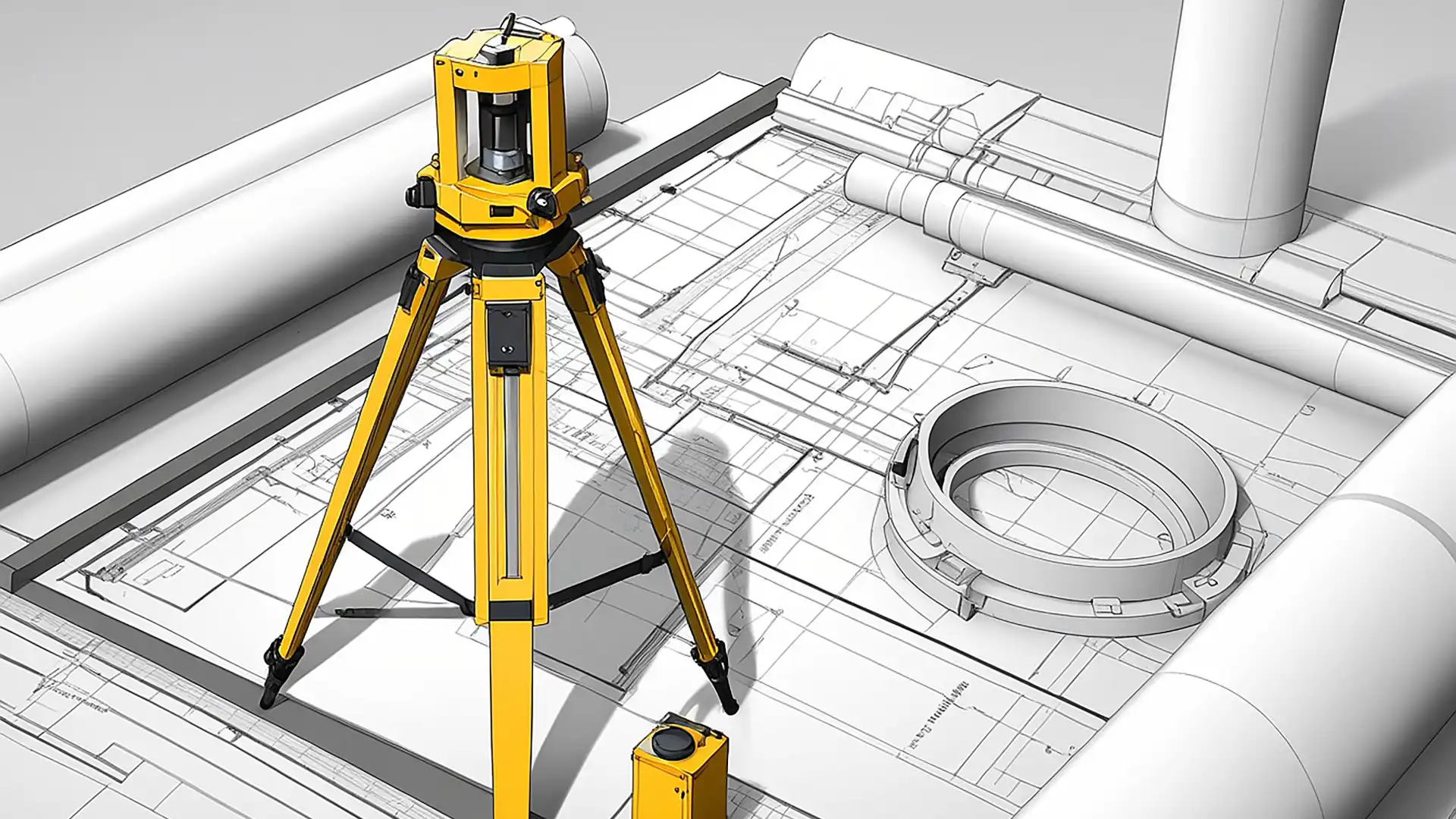 Modello 3D Nuvola di Punti - LaserScan sopra un disegno