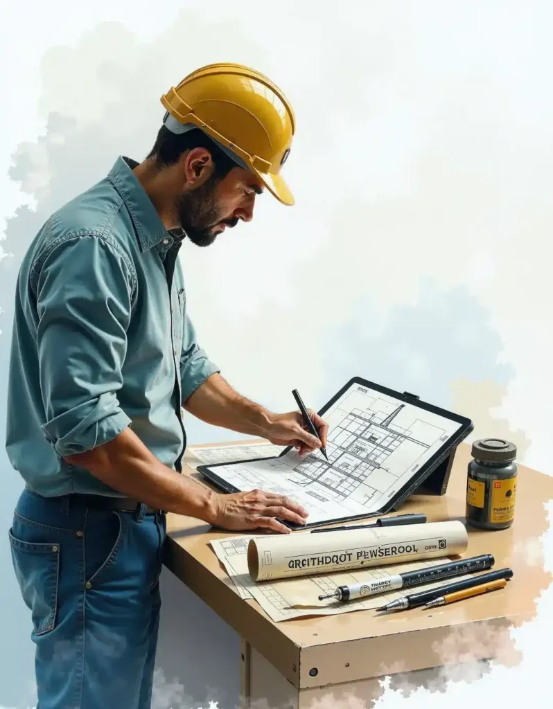 Organizzare al meglio i layer Allplan e gli elementi - architetto con portatile