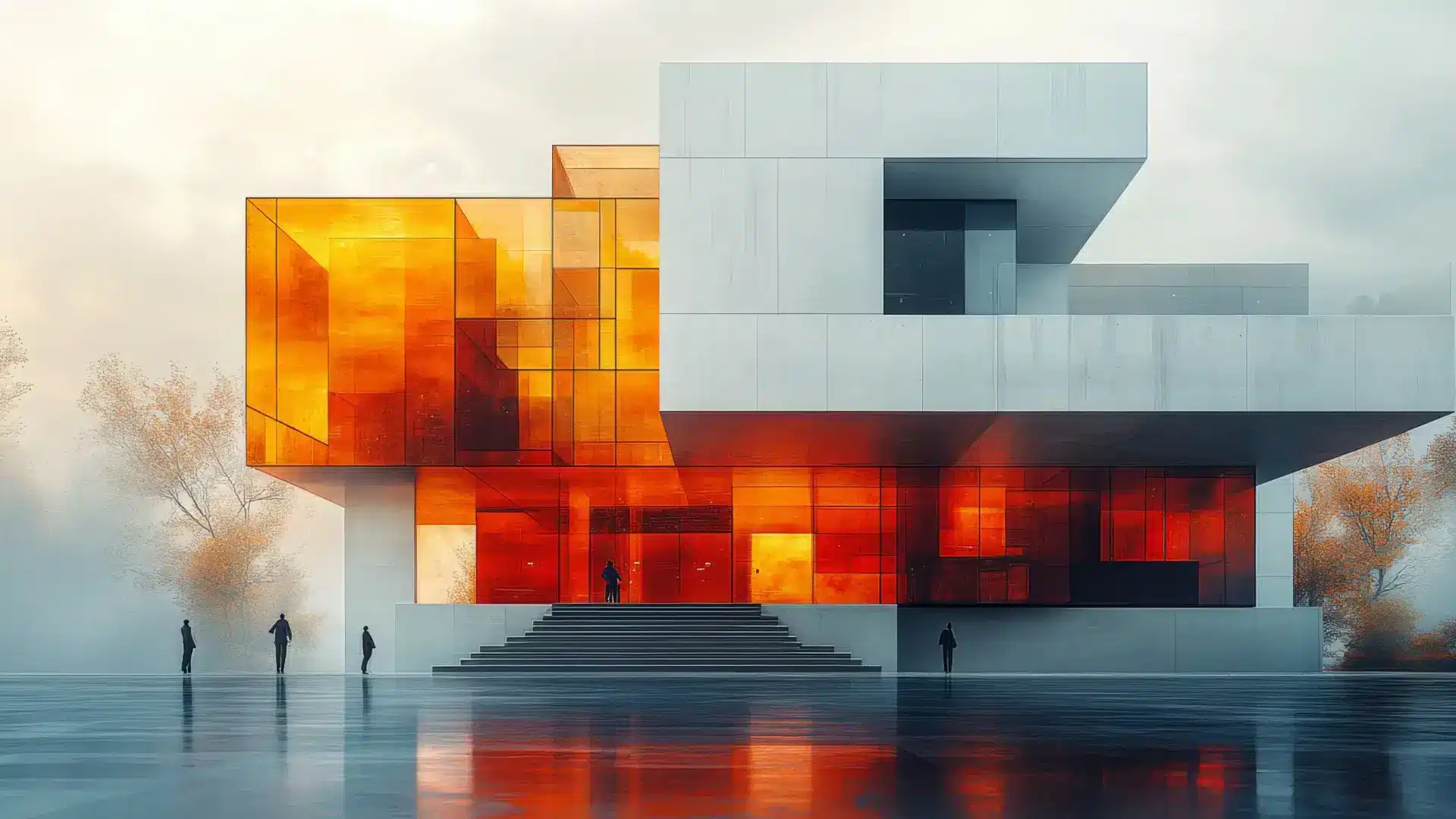 Strumenti avanzati di modellazione 3D in Allplan - edificio a colori