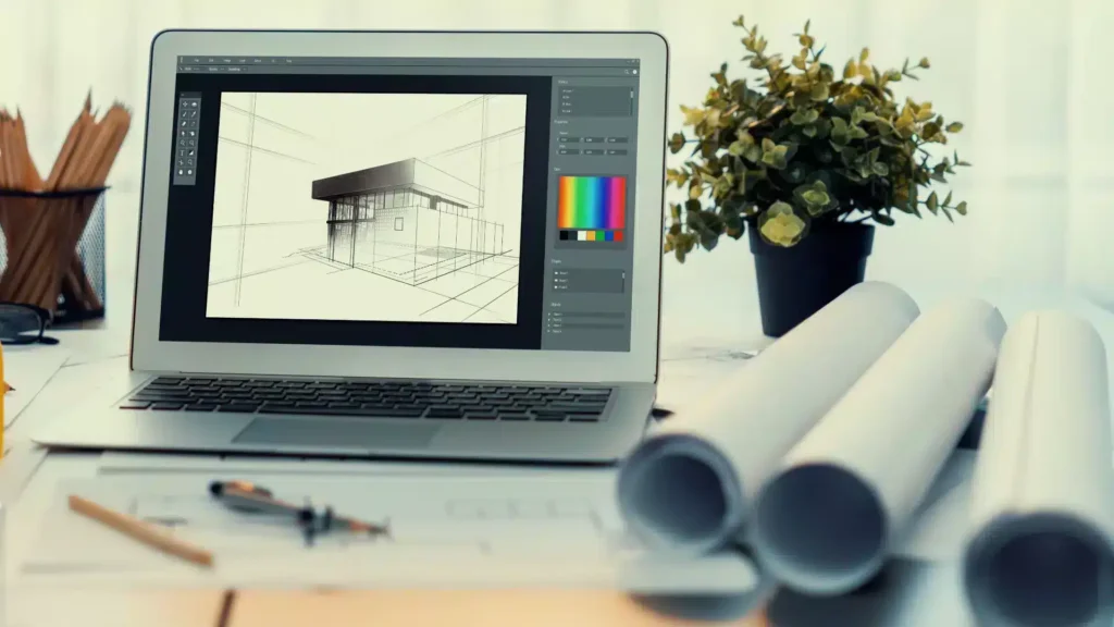 Futuro della progettazione 3D - strumenti di lavoro sul tavolo