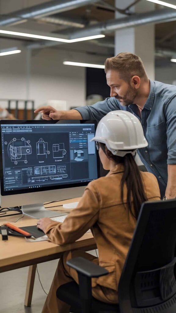 modellazione 3D - architetti davanti al computer