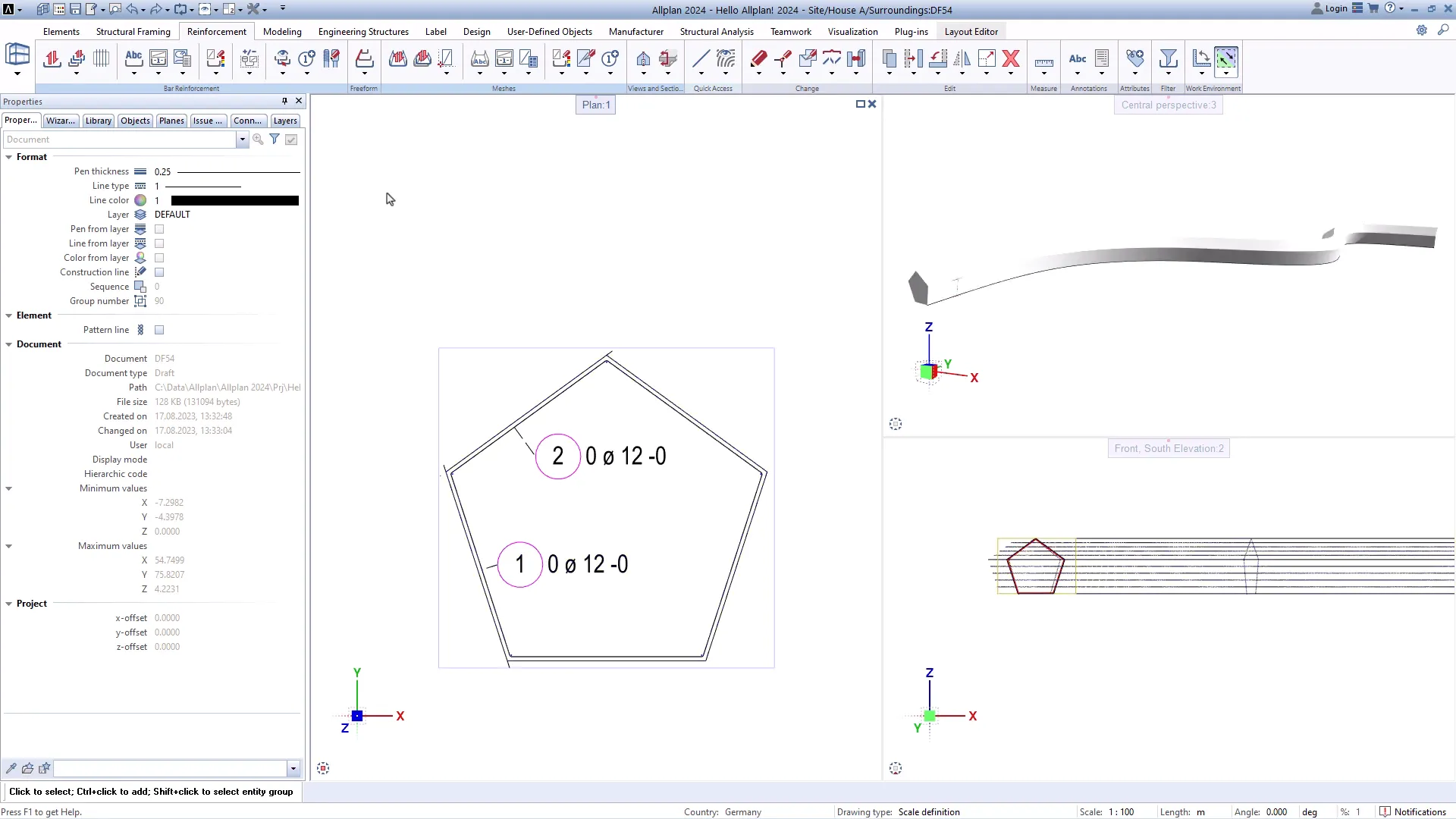 Allplan per Armature Complesse 7 Utilizzo della funzione Race Whip Tondini per attivare l'armatura