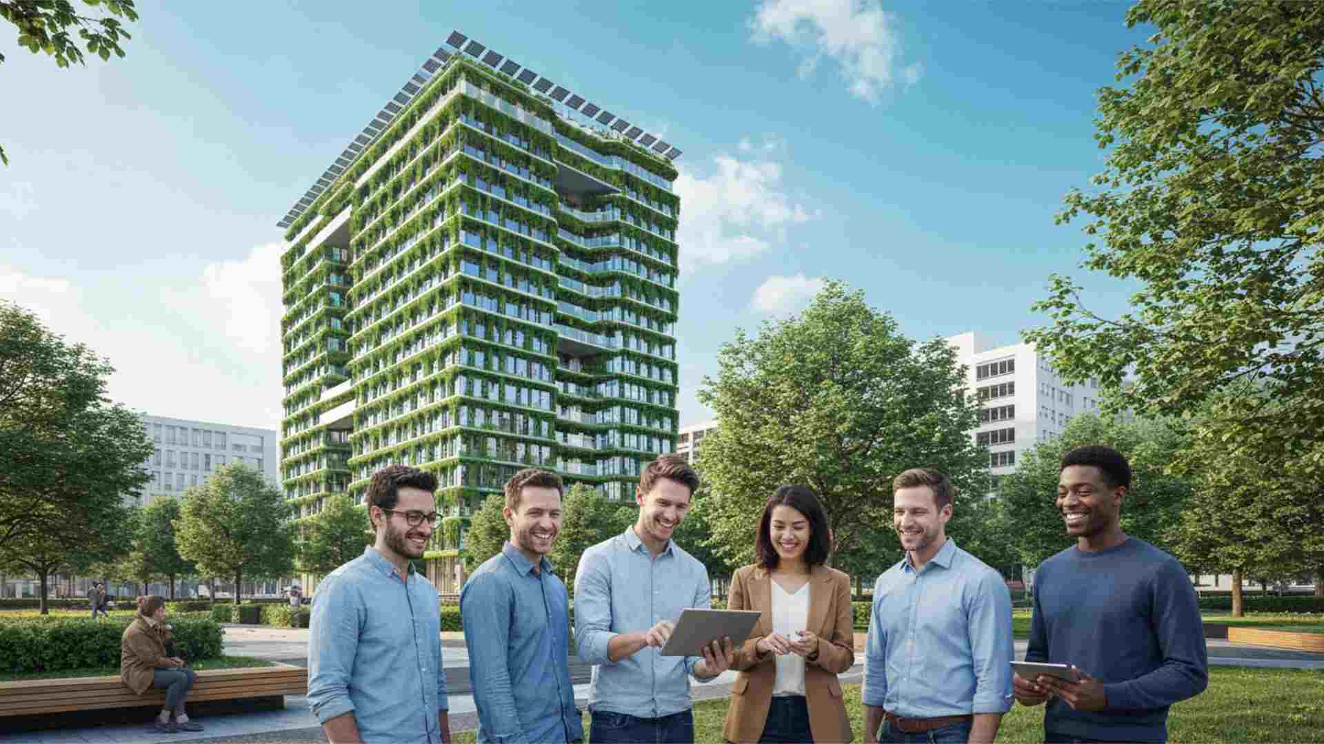 11 modi in cui Allplan 2026 rende i progetti più sostenibili - progettare in modo sostenibile - geometri con tablet