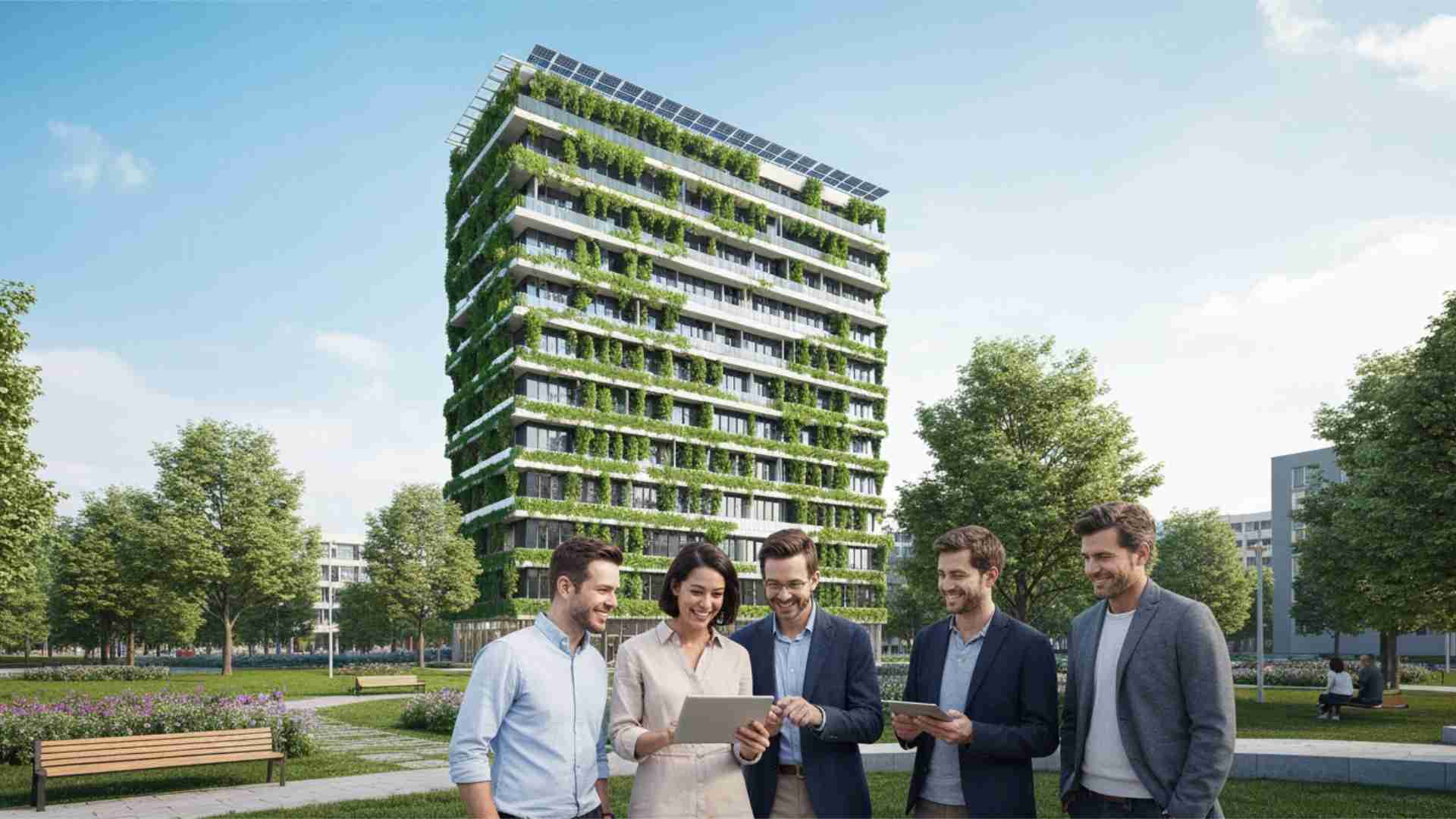 11 modi in cui Allplan 2026 rende i progetti più sostenibili - progettare in modo sostenibile - architetti che discutoono