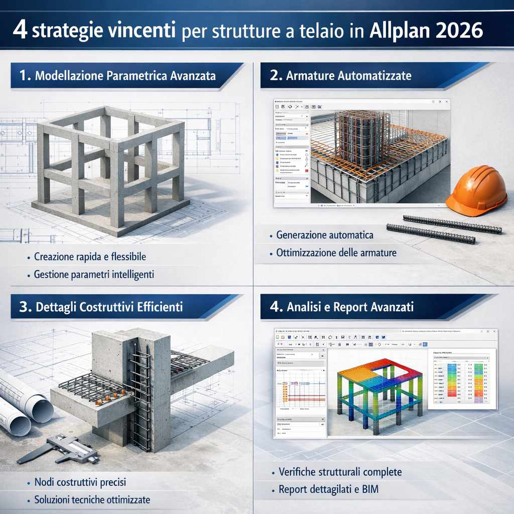 4 strategie vincenti per strutture a telaio in Allplan 2026 - strutture