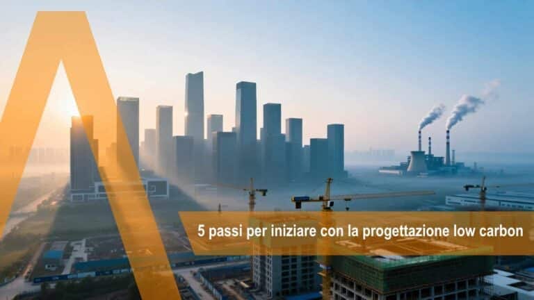 Progettazione low carbon allplan - citta con la nebbia