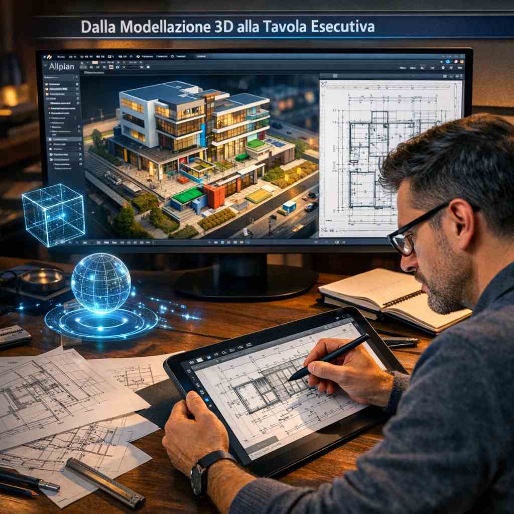 Dalla Modellazione 3D alla Tavola Esecutiva - Ingegnere al computer