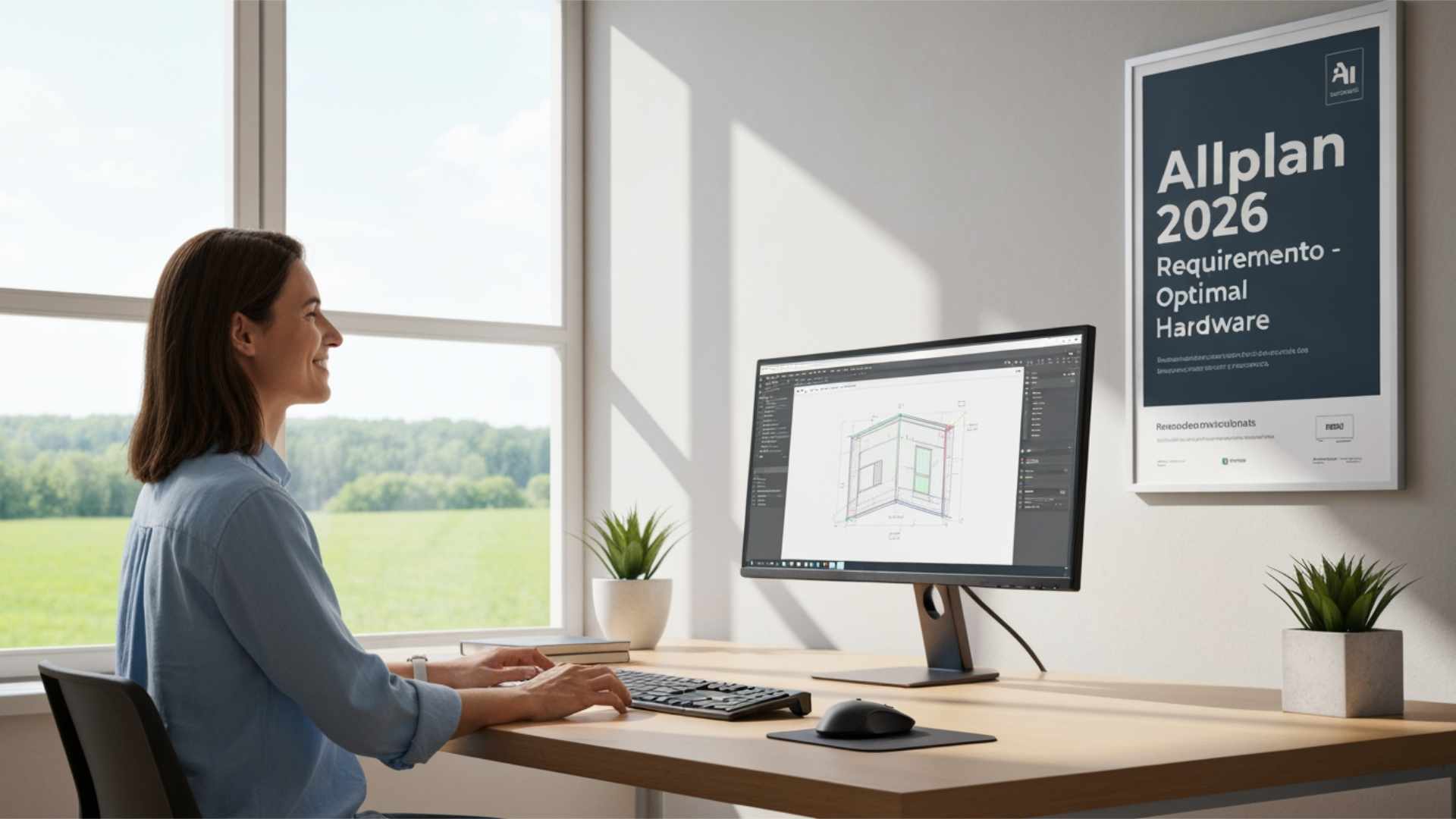Requisiti per Allplan 2026 - Hardware ottimale - Designer al computer